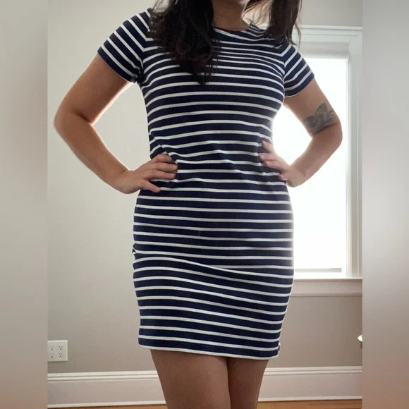 Joules Riviera Dress - Striped round neck 100% cotton dress - US6 /UK10 - Picture 11 of 12